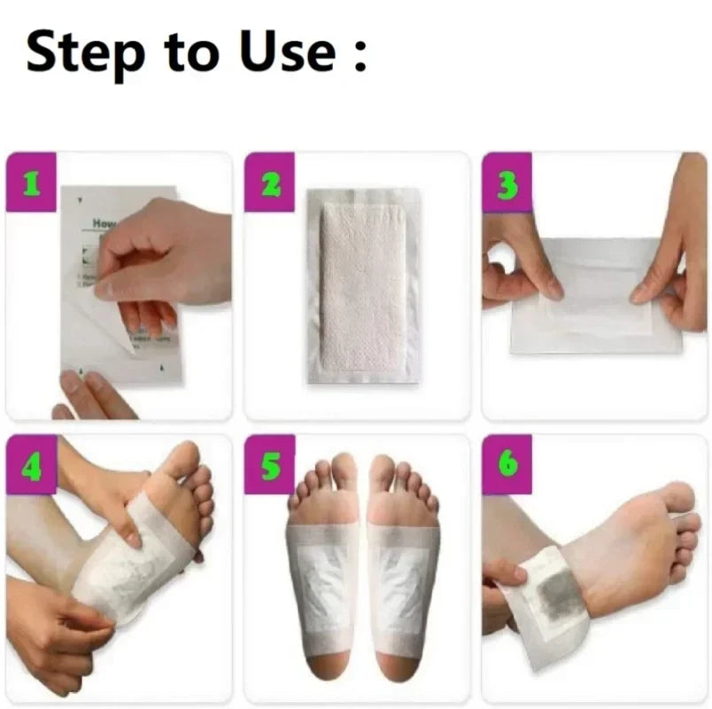 Parches de desintoxicación para pies 50 PCS