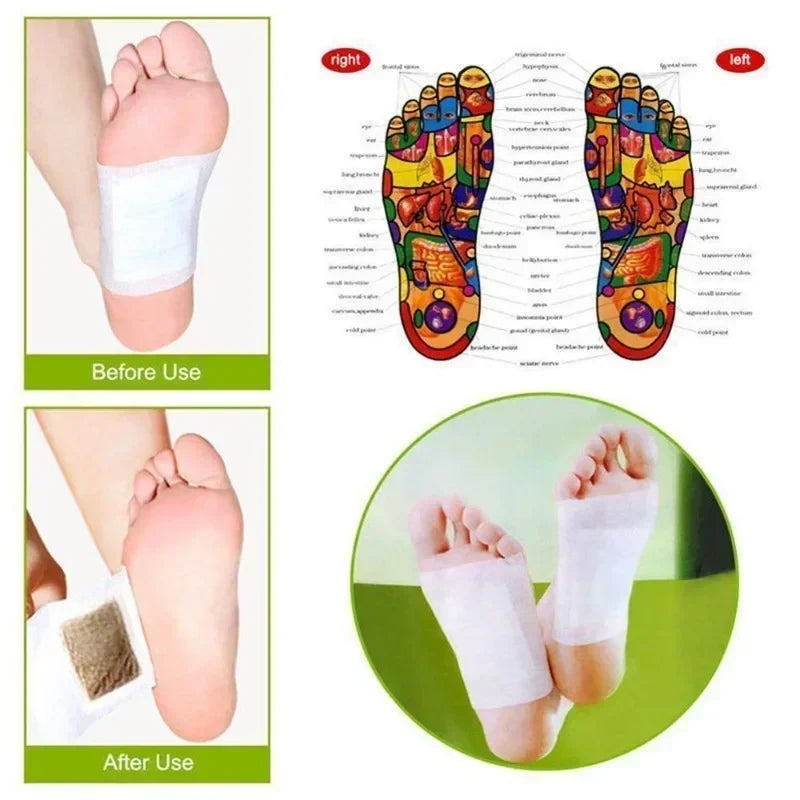 Parches de desintoxicación para pies 50 PCS