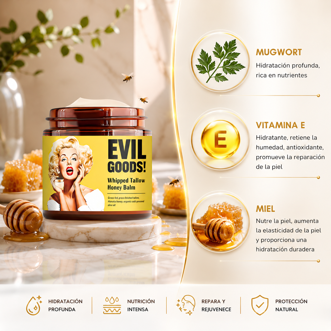 Crema Hidratante Evil Goods Manteca