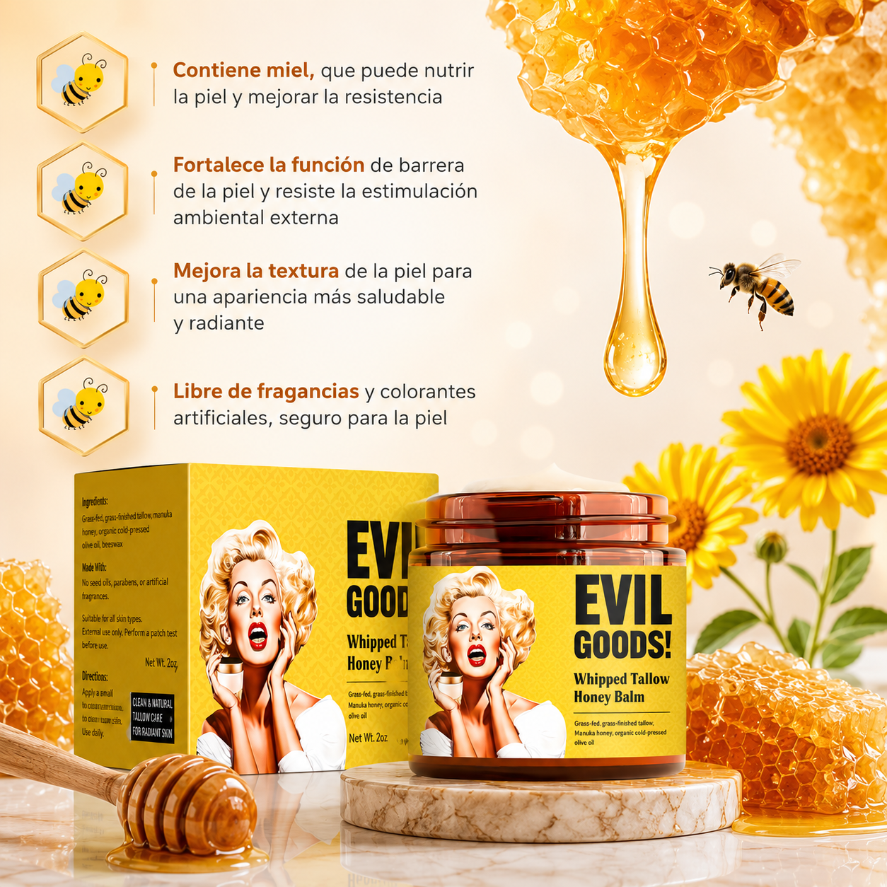 Crema Hidratante Evil Goods Manteca