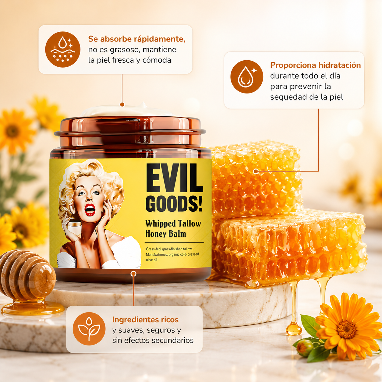 Crema Hidratante Evil Goods Manteca
